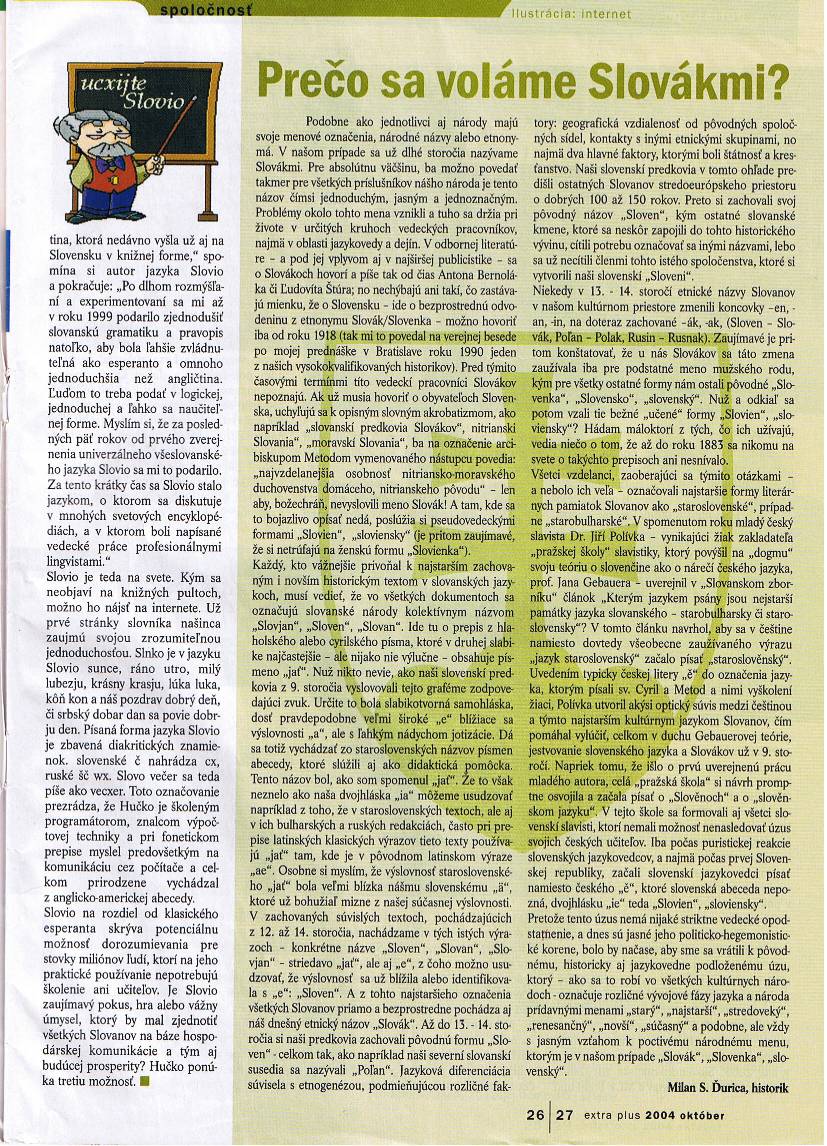 ExtraPlus, Oktober 2004.